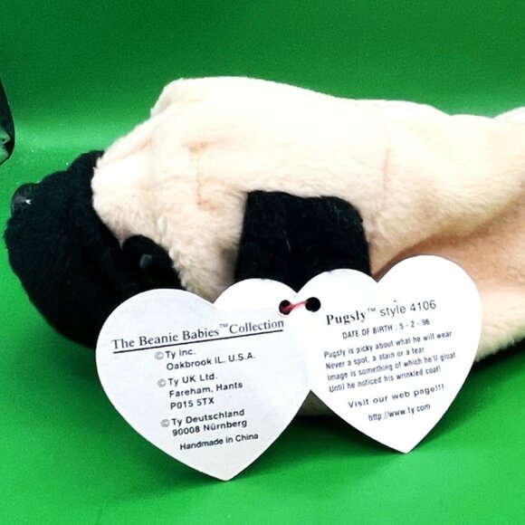 Ty Beanie Baby Dog Puppy Bundle Beanbag Plush Stuffed Animal Toys Jinglepup Pug - Picture 7 of 16